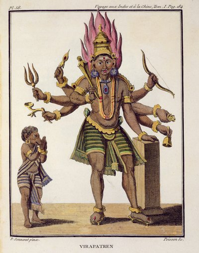 Shiva as Virapatren, Lord with the Ill-formed Evil Eye, from 